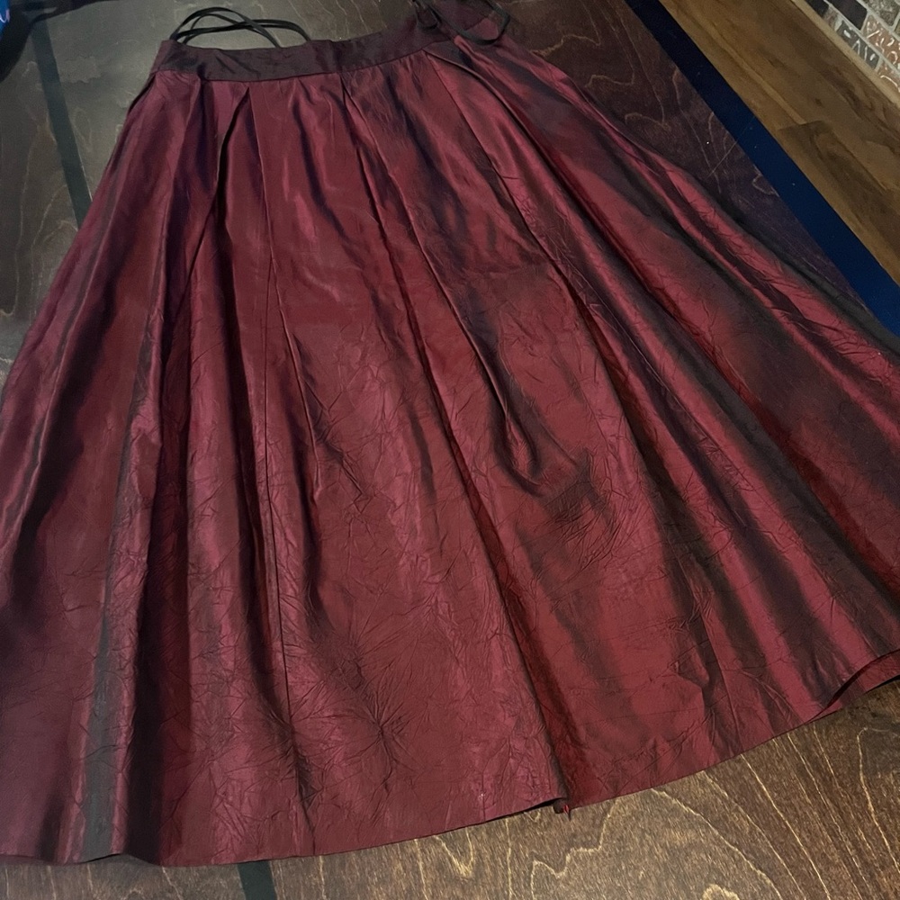 Floor length skirt  beautiful for the holidays.